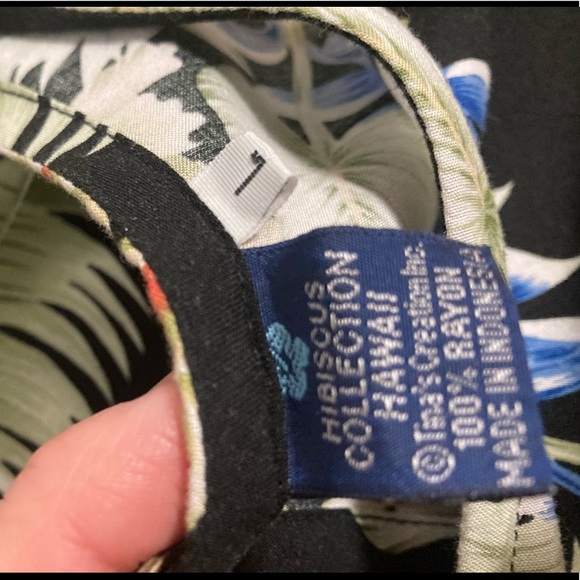 Hibiscus collection dress black muu muus - Picture 12 of 12